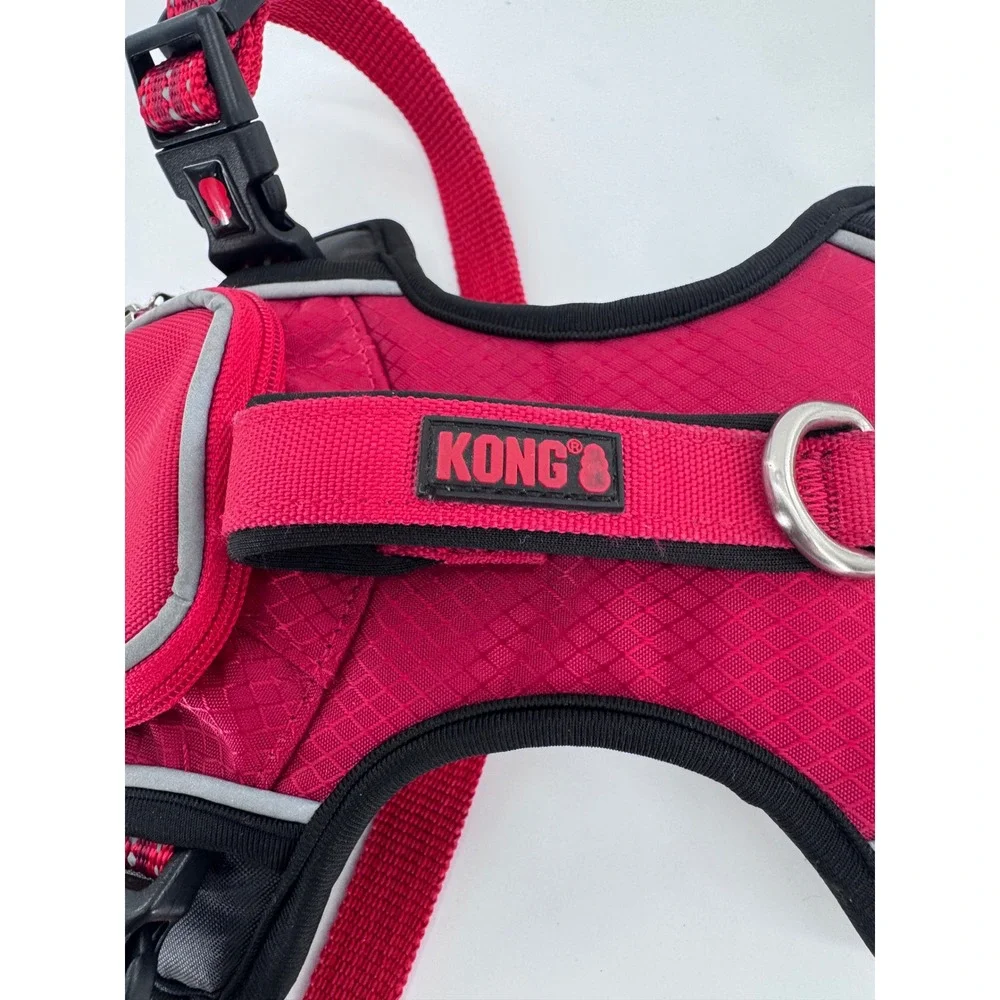 KONG Dog Harness Reflective Waste Bag Dispenser Pocket Small Medium‎ Pet Gear